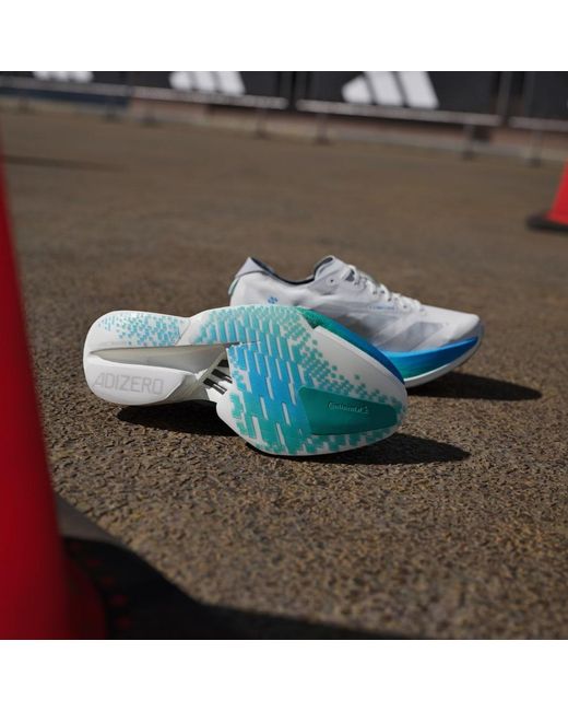 Adidas Blue Adizero Adios Pro 4 Shoes