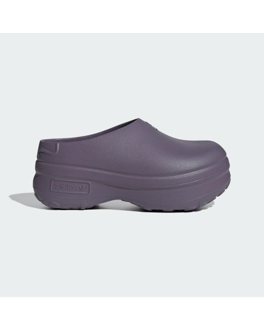 Adidas Purple Adifom Stan Smith Mule Shoes