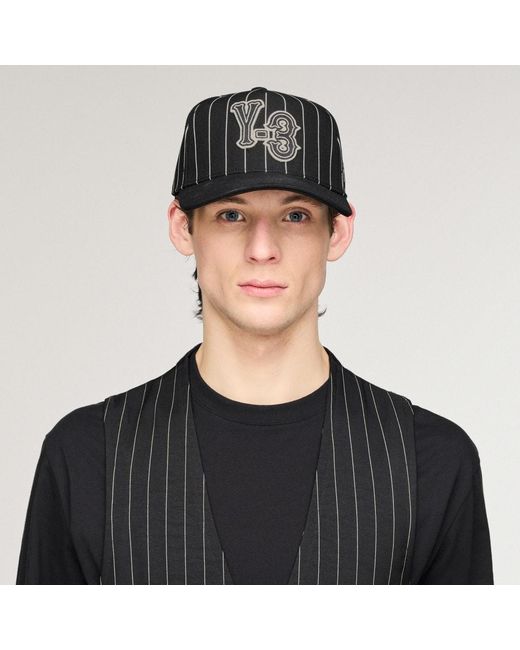 Adidas Black Y-3 Pinstripe Cap