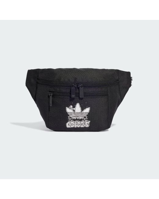 Adidas Black Trefoil Waist Bag