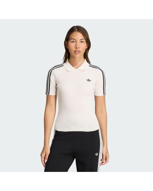 Adidas White Tech Rib Cali Tee