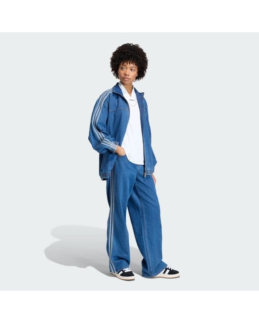 Adidas Blue Firebird Adilenium Track Top Denim