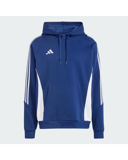 Adidas Blue Tiro 24 Sweat Hoodie for men
