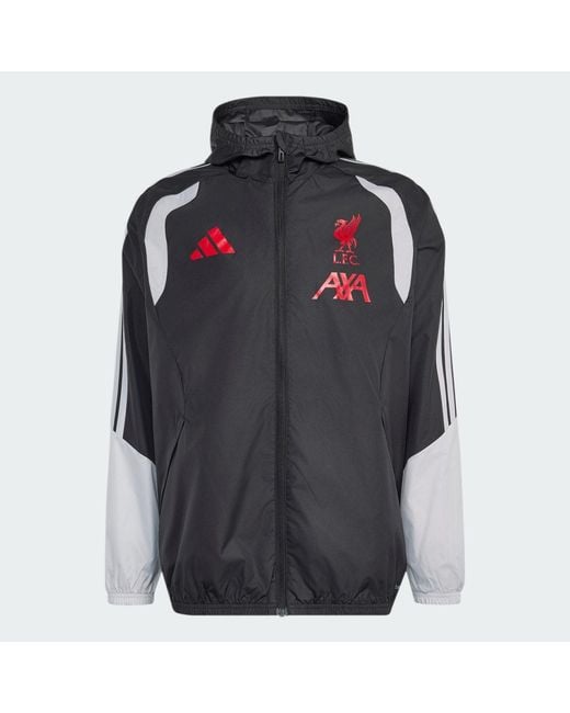 Adidas Black Liverpool Fc 26/27 Tiro All Weather Jacket for men