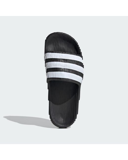 Adidas Black Adilette 22 Slides