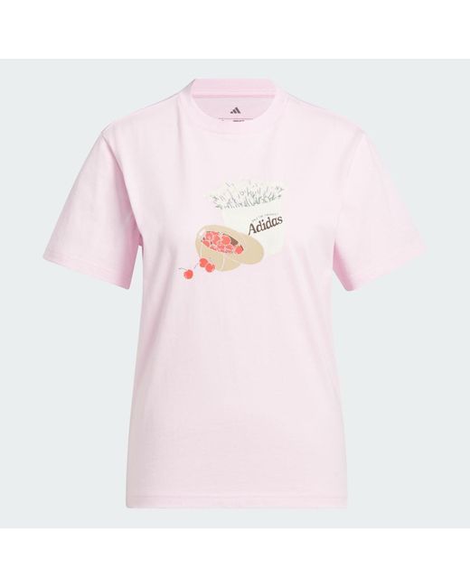 Adidas White Farmers Market Graphic T-Shirt