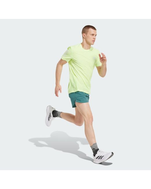 T-Shirt Own The Run di Adidas in Green da Uomo