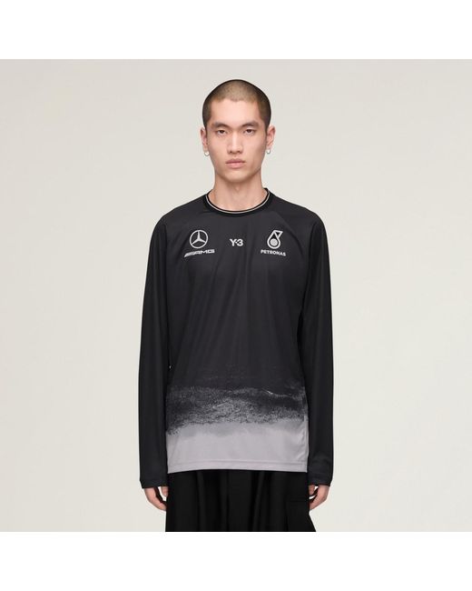 Adidas Black Y-3 Mercedes Mechanics Jersey Long Sleeve