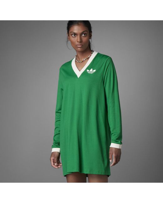 Adidas Green Adicolor 70s Cali Tee Dress