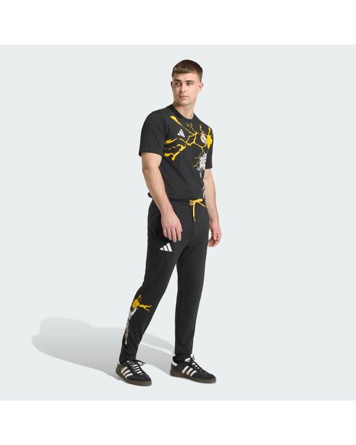 Adidas Black Real Madrid Avengers Tracksuit Bottoms for men