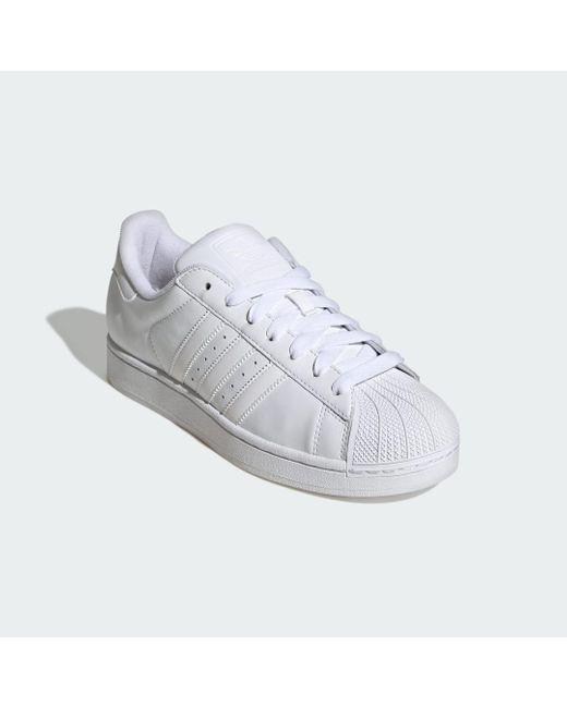 Adidas White Superstar Ii Shoes