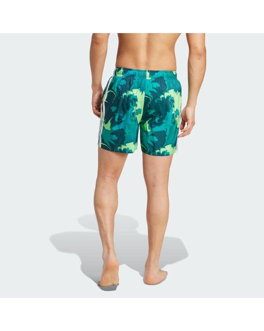 Pantaloncini Da Bagno Tie-Dye Da 5 Pollici di Adidas in Blue da Uomo