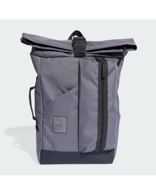 Adidas Black Utility Roll Top Rucksack