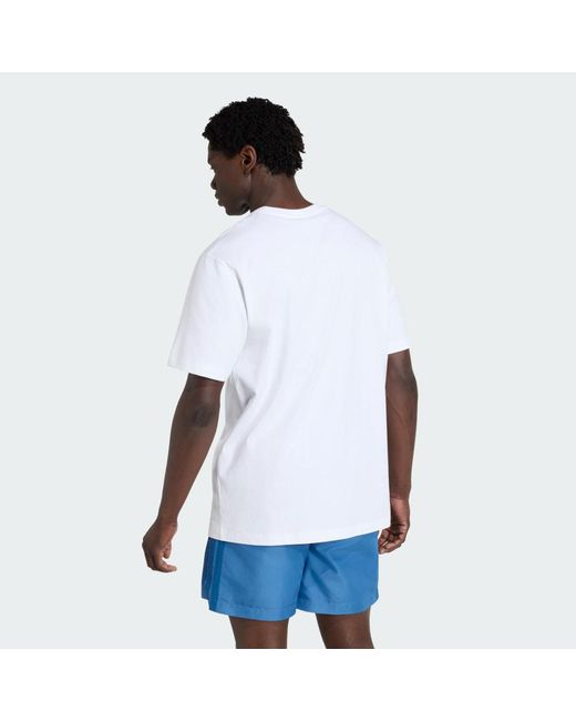 Adidas White Ffr T-Shirt-Shirt for men