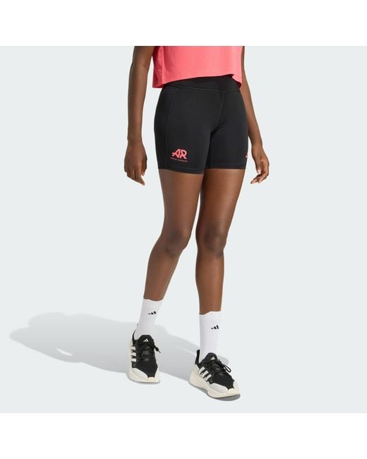 Adidas Black Adi365 Runners Short Leggings