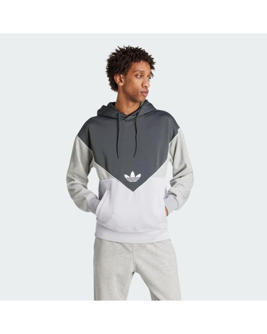 Adidas Adicolor Cutline Hoodie in het Gray voor heren