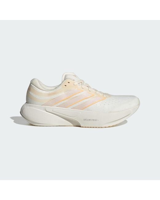 Adidas White Supernova Solution 3 Running Shoes