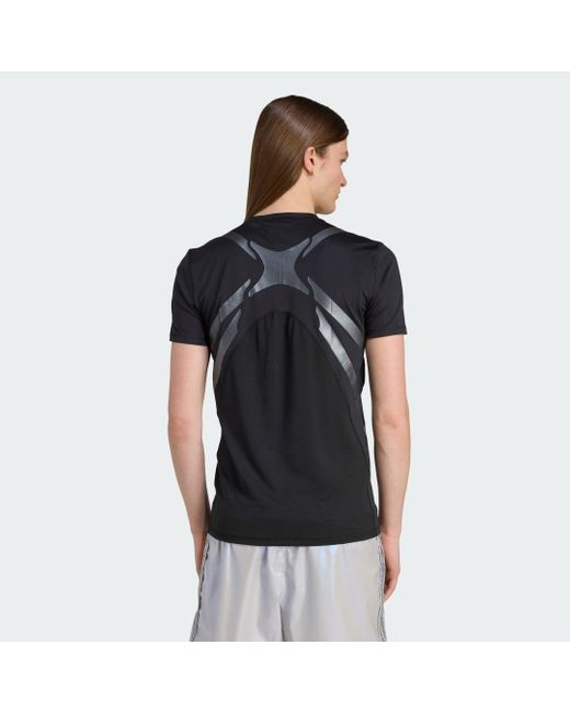Camiseta Ajustada Archive Techfit Adidas de hombre de color Black