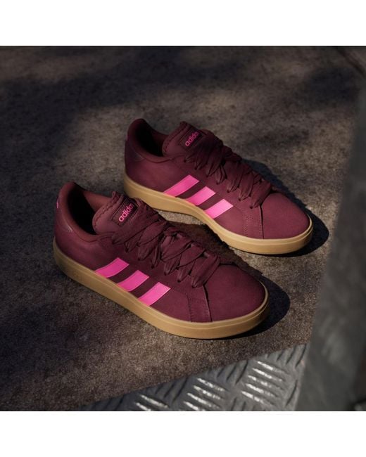Adidas Pink Grand Court Base 00S Shoes