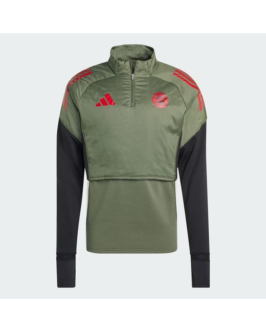 Adidas Green Fc Bayern Tiro 25 Winterized Top for men
