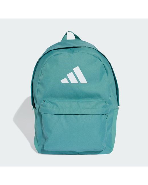 adidas Classic 3 Bar Logo Backpack in Green | Lyst UK