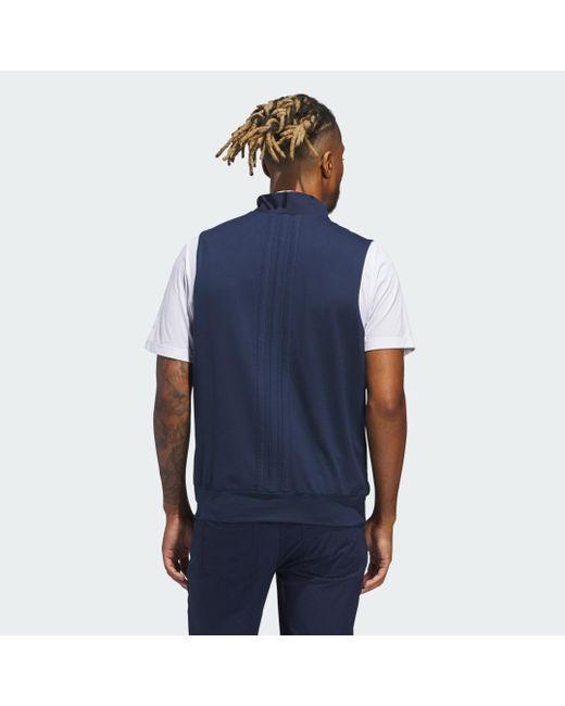 Adidas Blue Ultimate365 Tour Full-Zip Vest for men