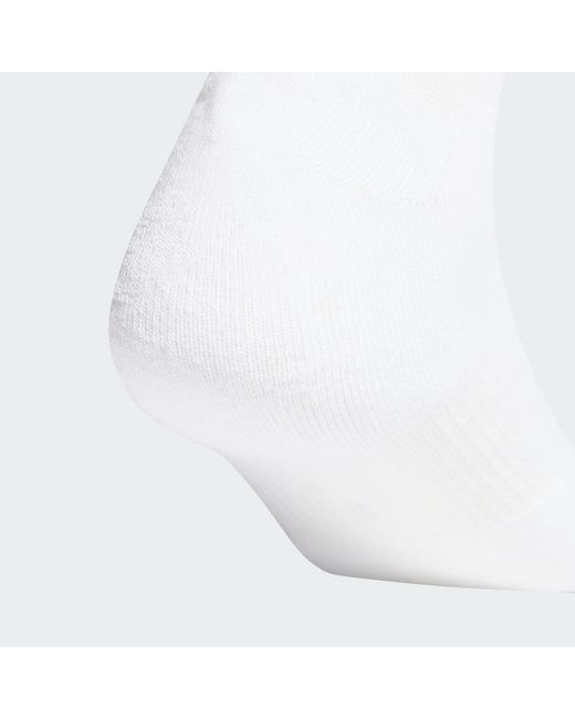 Adidas White 3 Stripes Cushioned Sportswear Mid Cut Socks 3 Pair Pack