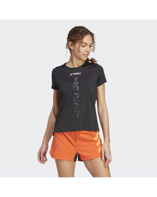Adidas Originals Blue Terrex Agravic Trail Running T-shirt