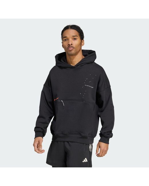 Adidas Black Adi365 H.Koumori Running Hoodie (Gender Neutral)