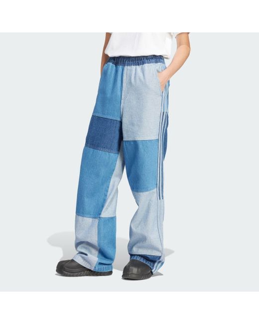 Jeans Kseniaschnaider Patchwork di Adidas in Blue