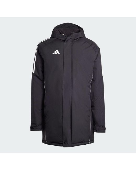 Adidas Black Tiro 24 Stadium Parka for men