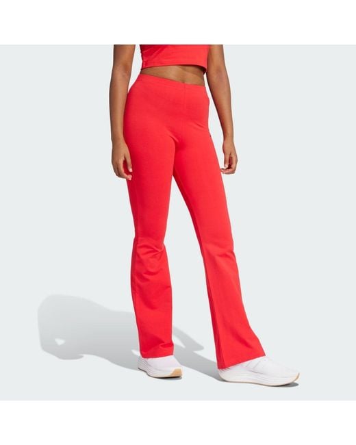 Adidas Essentials Small Logo Flared Leggings