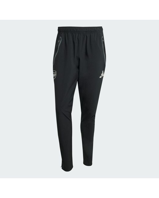 Adidas Black Arsenal Tiro 25 Competition Vis Tech Travel Pants for men
