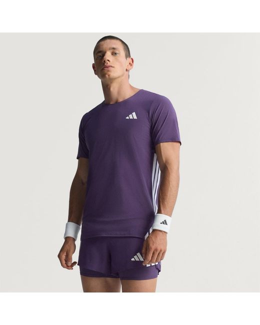 Adidas Purple Adizero Running T-Shirt for men