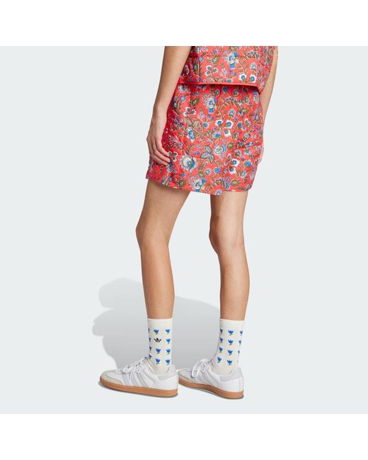 Adidas Red Originals X Liberty London Quilted Shorts