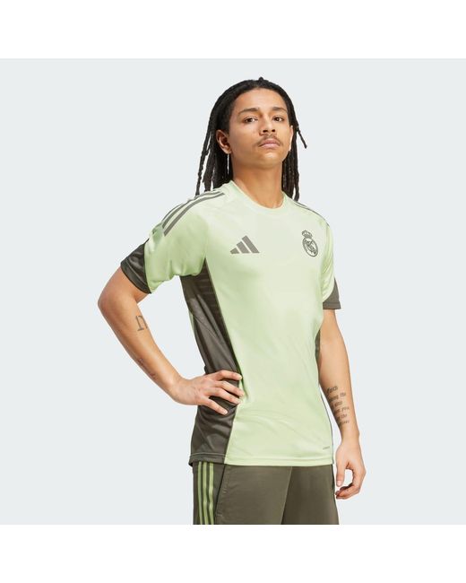 Adidas Green Real Madrid 2025/26 Aeroready Training Jersey for men
