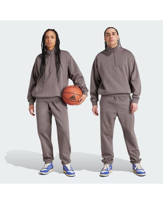 Adidas Multicolor Basketball Fleece Joggers