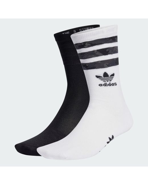 Adidas Black Camo Crew Socks 2 Pairs