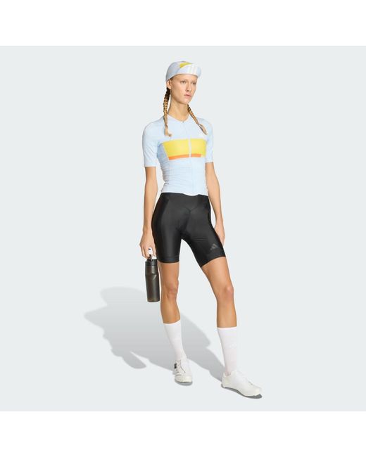 Adidas White Essentials Padded Cycling Bib Shorts