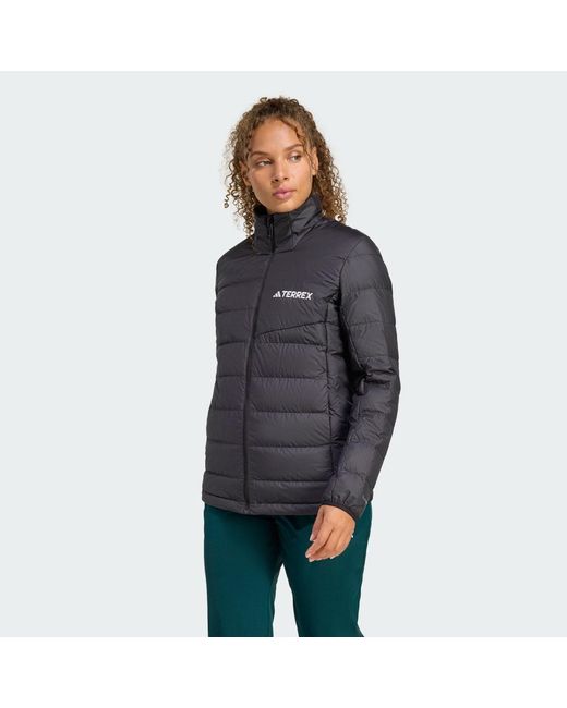 Adidas Gray Terrex Multi Light Down Climawarm Jacket