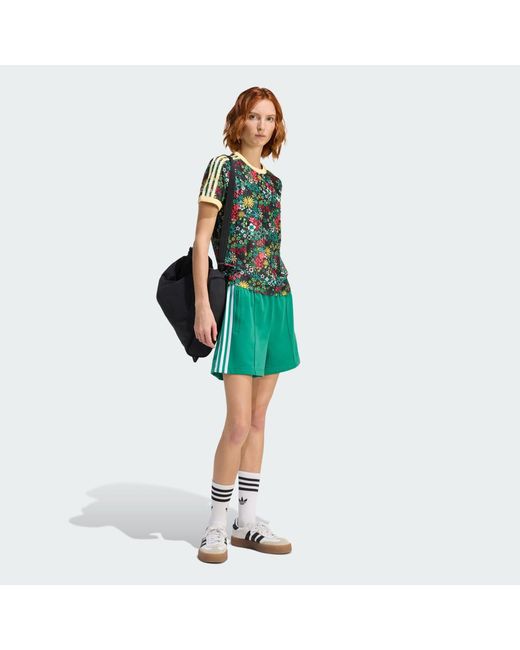 Adidas Green Originals X Liberty London 3 Stripes T-Shirt