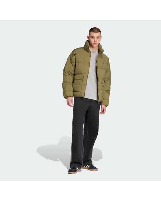Adidas Green Originals Synthetic Down Puffer for men