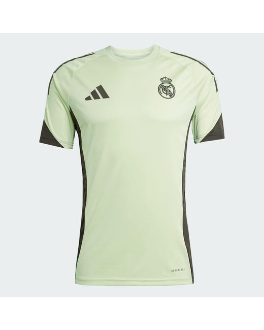Adidas Green Real Madrid 2025/26 Aeroready Training Jersey for men