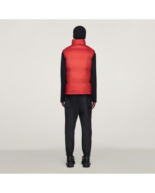 Adidas Red Y-3 Gore-Tex Cuffed Cargo Tracksuit Bottoms for men