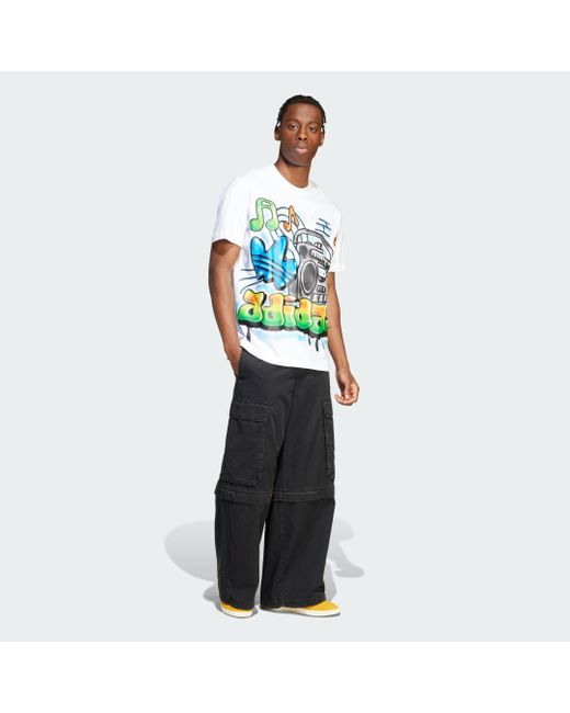 Adidas Black Adilenium Season 3 Cargo Pants for men