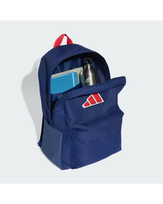 Adidas Blue Essentials Logo Rucksack