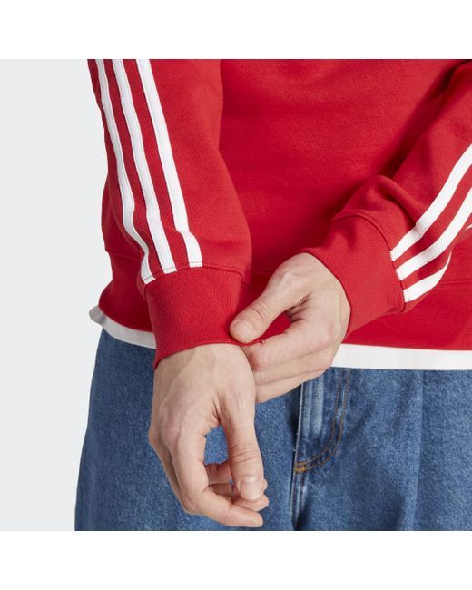 Dokter Geavanceerde dodelijk adidas Adicolor Classics 3-stripes Sweater in het Rood voor heren | Lyst BE