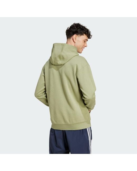 Adidas Green Future Icons Badge Of Sport Hoodie for men