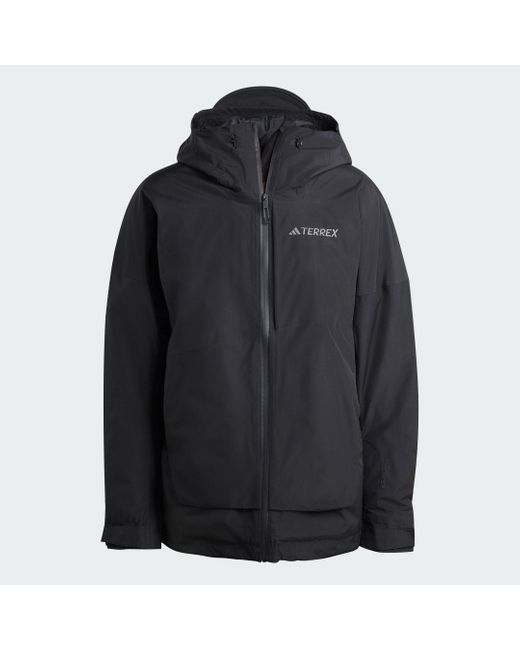Adidas Black Terrex Xploric 2 Layer Insulated Climaproof Jacket for men