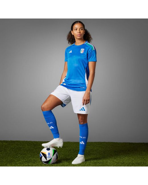 Italia Maglia Home Authentic Women's Team 2024 di Adidas in Blue
